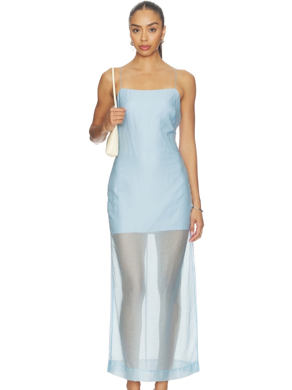 Amanda Uprichard Pale Blue midi dress